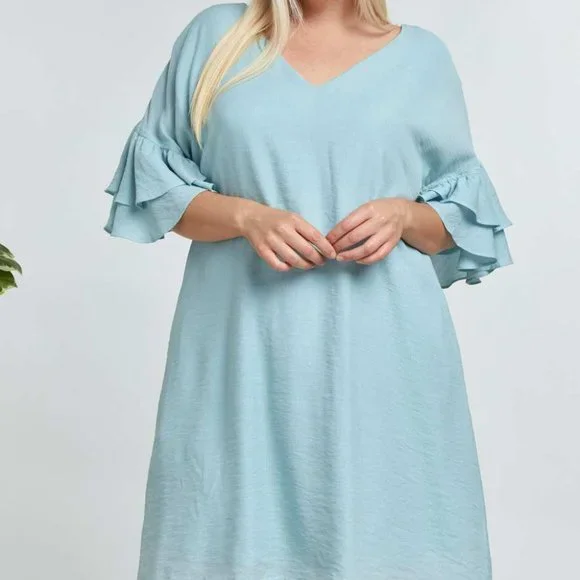dani blue dress Blue Halter Mini Dress